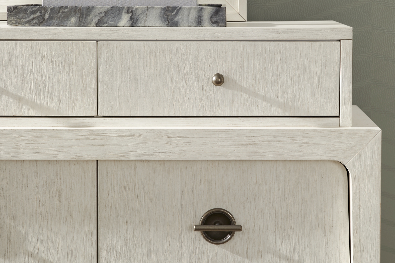 Jetty Beach White 7 Pc King Upholstered Bedroom - Thumbnail - Image 6