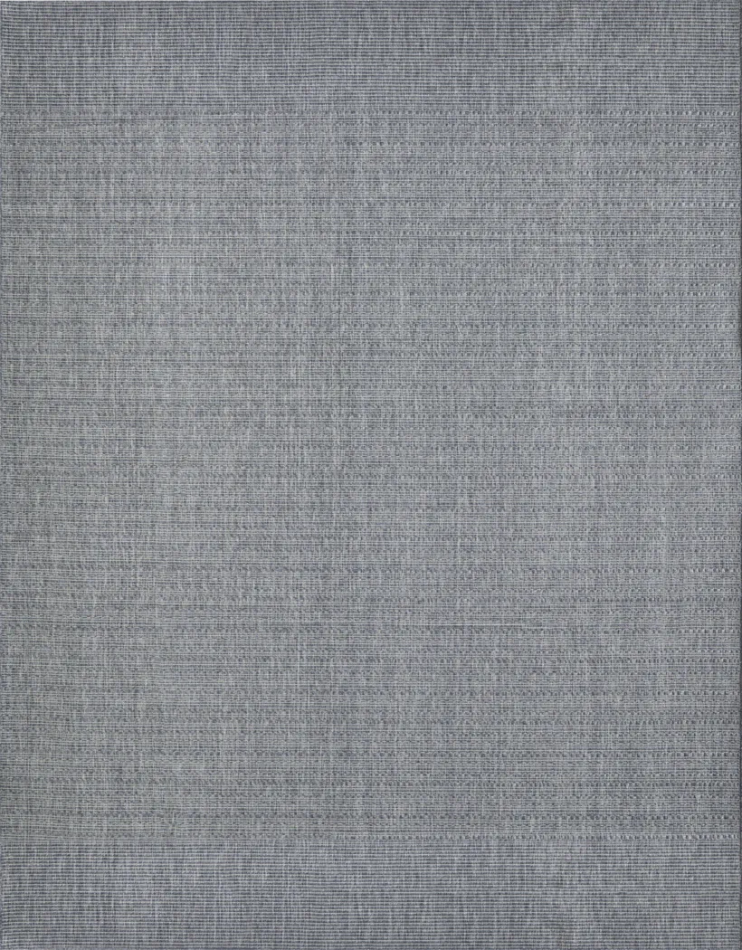 Jetty Blue Denim 6' x 9' Indoor/Outdoor Rug - Thumbnail - Image 1