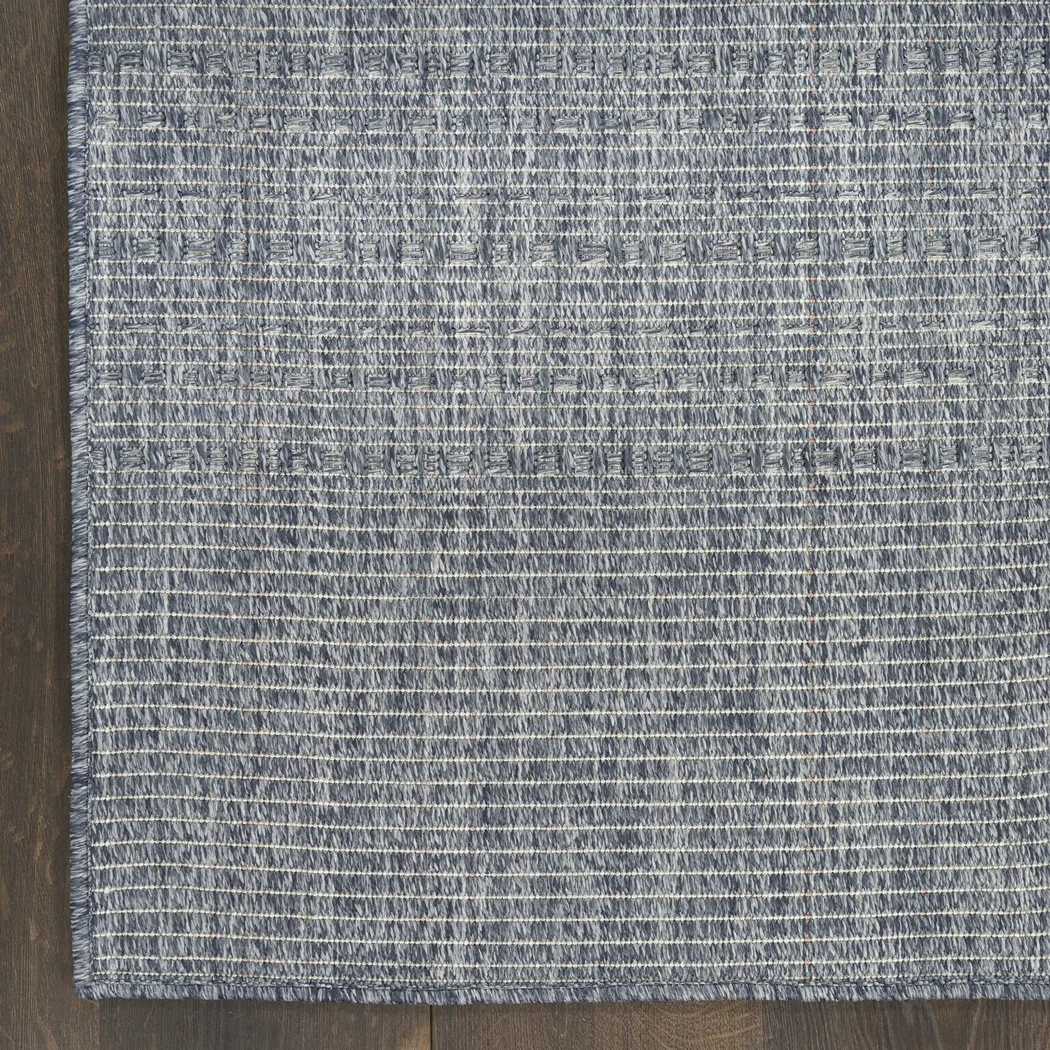 Jetty Blue Denim 8' x 10' Indoor/Outdoor Rug - Thumbnail - Image 3