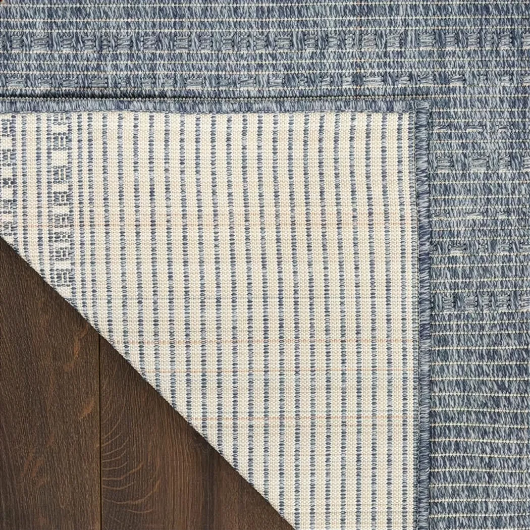 Jetty Blue Denim 8' x 10' Indoor/Outdoor Rug - Thumbnail - Image 4