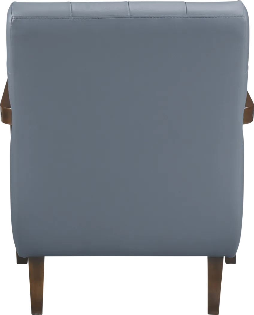 Jexa Blue Accent Chair - Thumbnail - Image 3