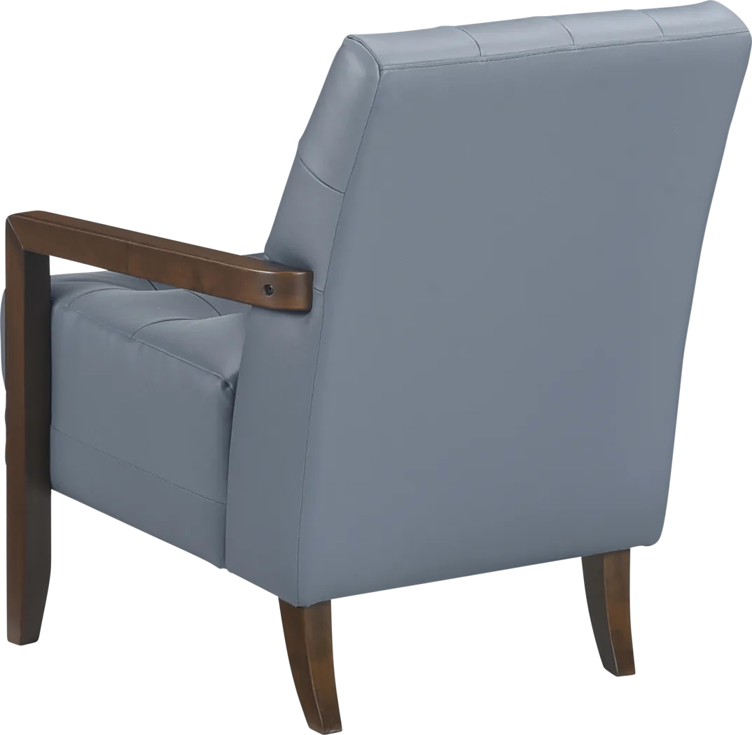 Jexa Blue Accent Chair - Thumbnail - Image 4