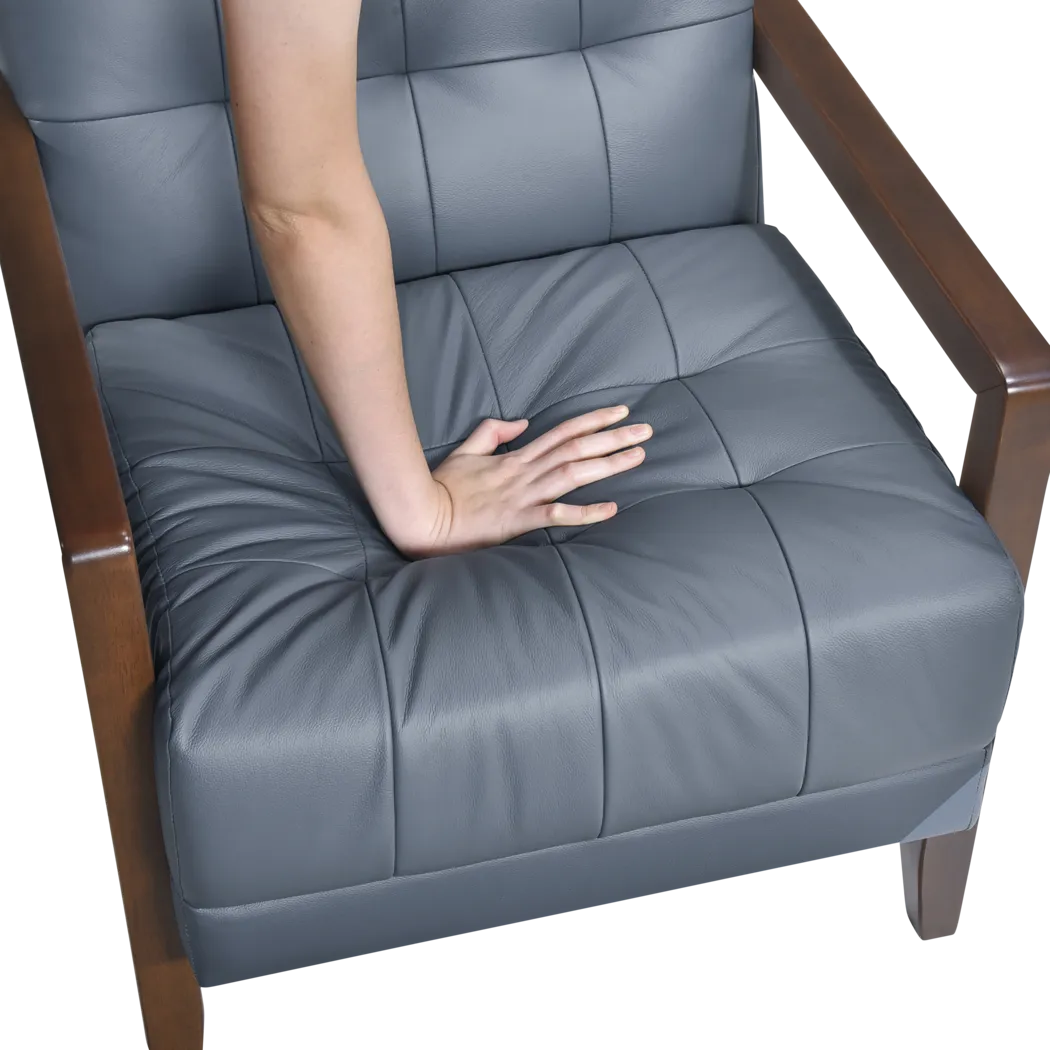 Jexa Blue Accent Chair - Thumbnail - Image 6