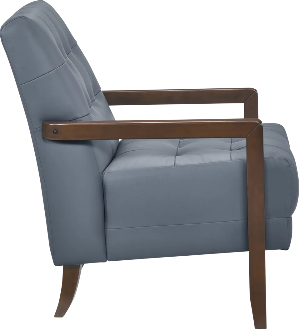 Jexa Blue Accent Chair - Thumbnail - Image 8