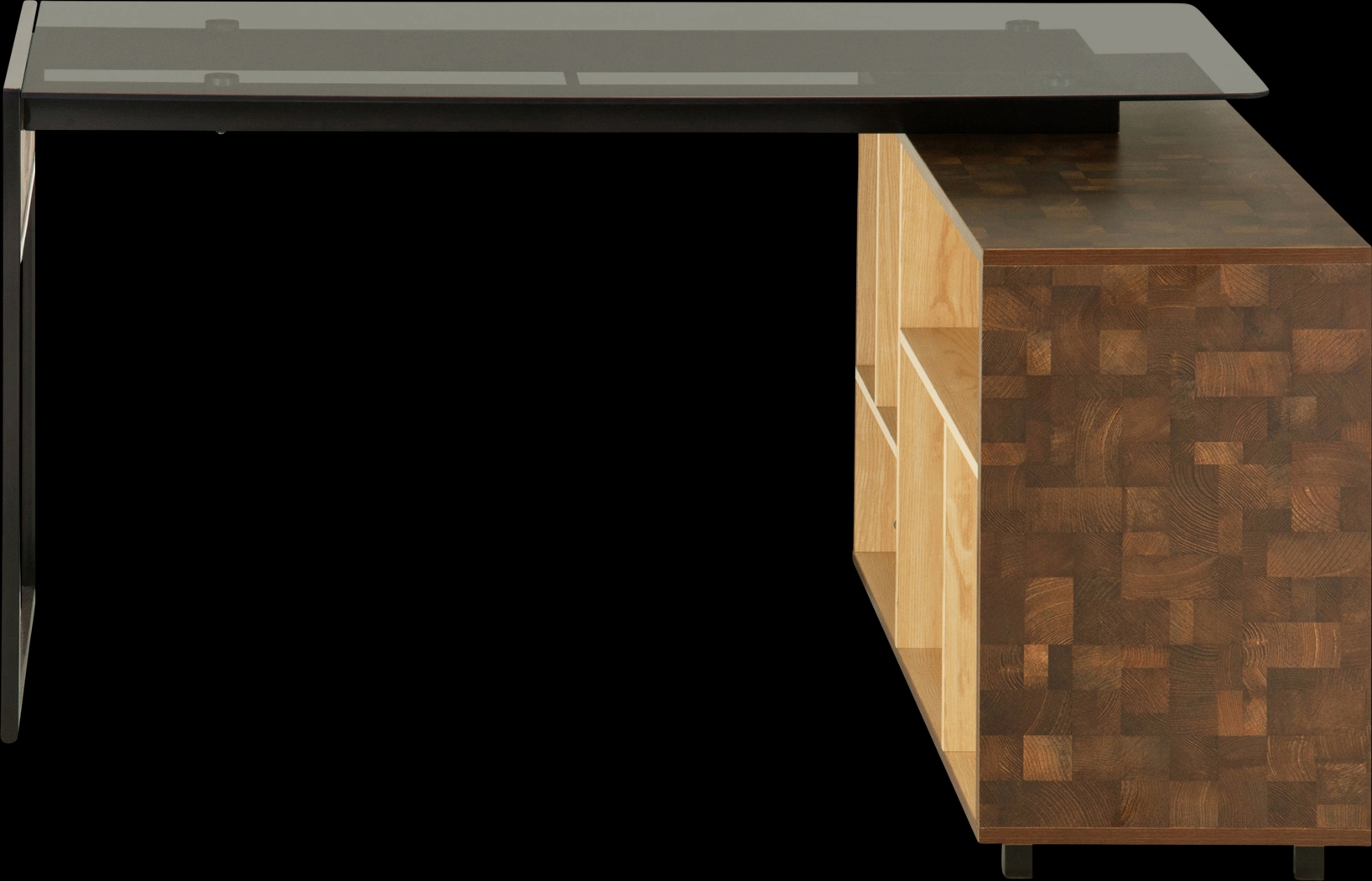 Jibale Brown L-Shaped Desk - Thumbnail - Image 7
