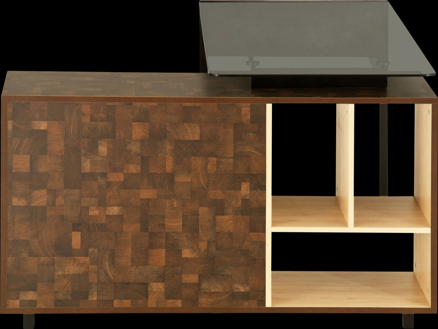 Jibale Brown L-Shaped Desk - Thumbnail - Image 8