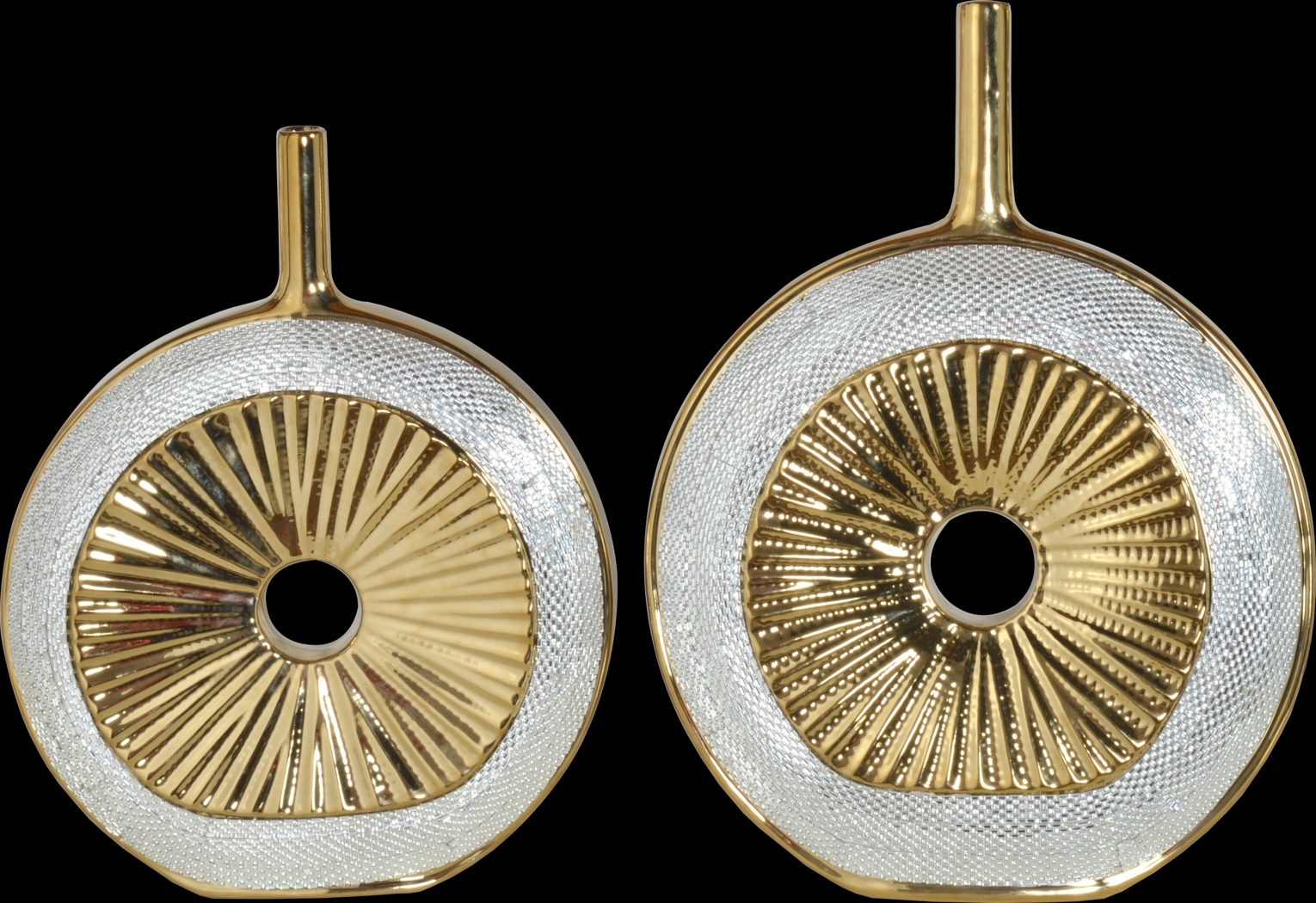 Jibril Gold Vase, Set of 2 - Thumbnail - Image 3