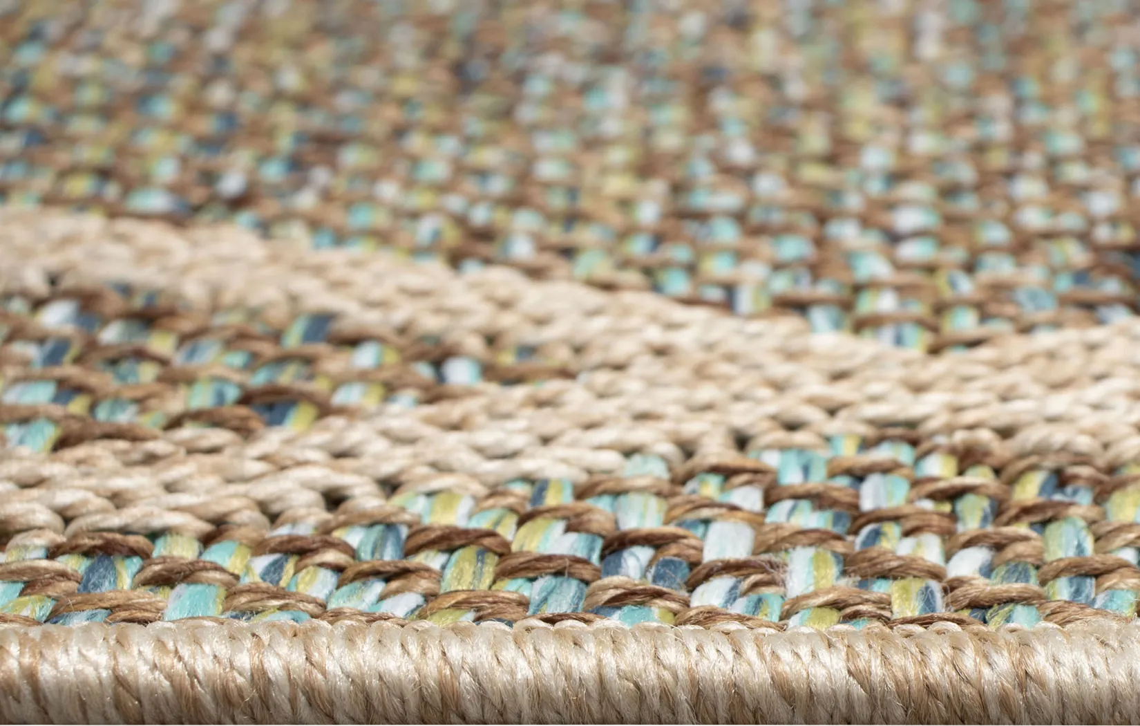 Jilaba Blue 6'6 x 9'4 Indoor/Outdoor Rug - Thumbnail - Image 5