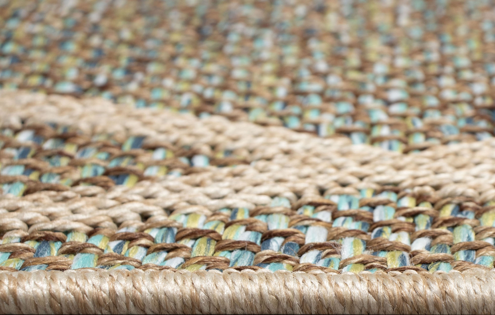 Jilaba Blue 7'10 x 9'10 Indoor/Outdoor Rug - Thumbnail - Image 5