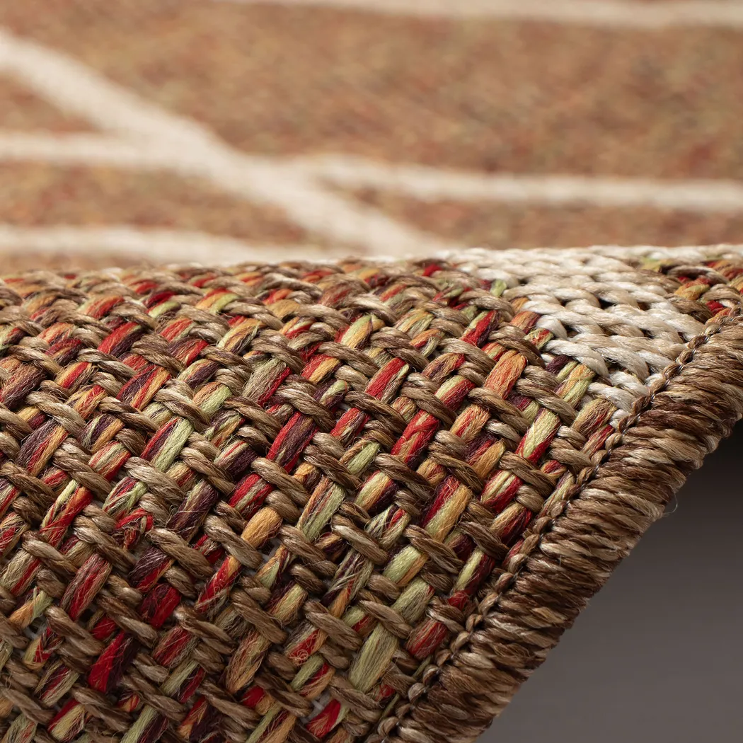 Jilaba Rust 5'3 x 7'3 Indoor/Outdoor Rug - Thumbnail - Image 6