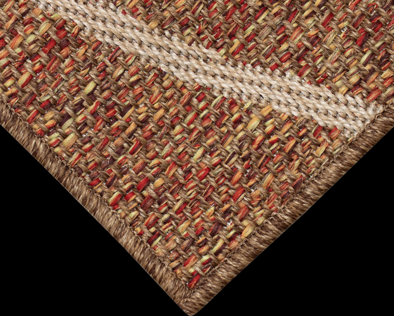 Jilaba Rust 6'6 x 9'4 Indoor/Outdoor Rug - Thumbnail - Image 3