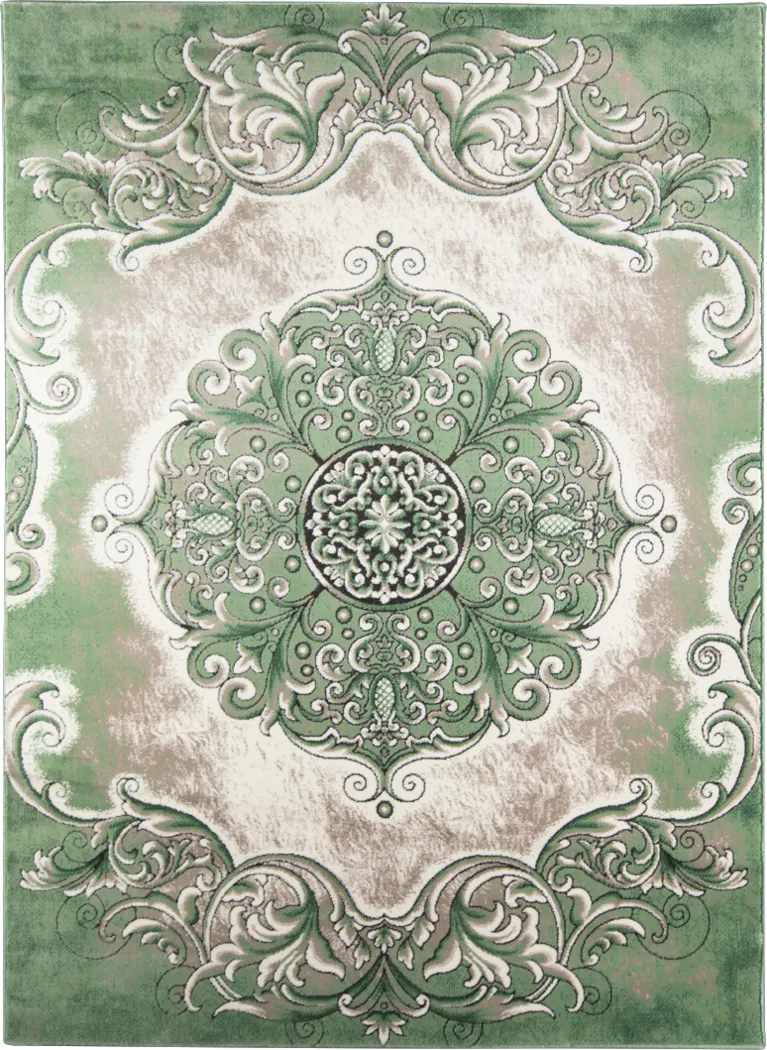 Jileen Green 7'8 x 10'2 Rug - Thumbnail - Image 1