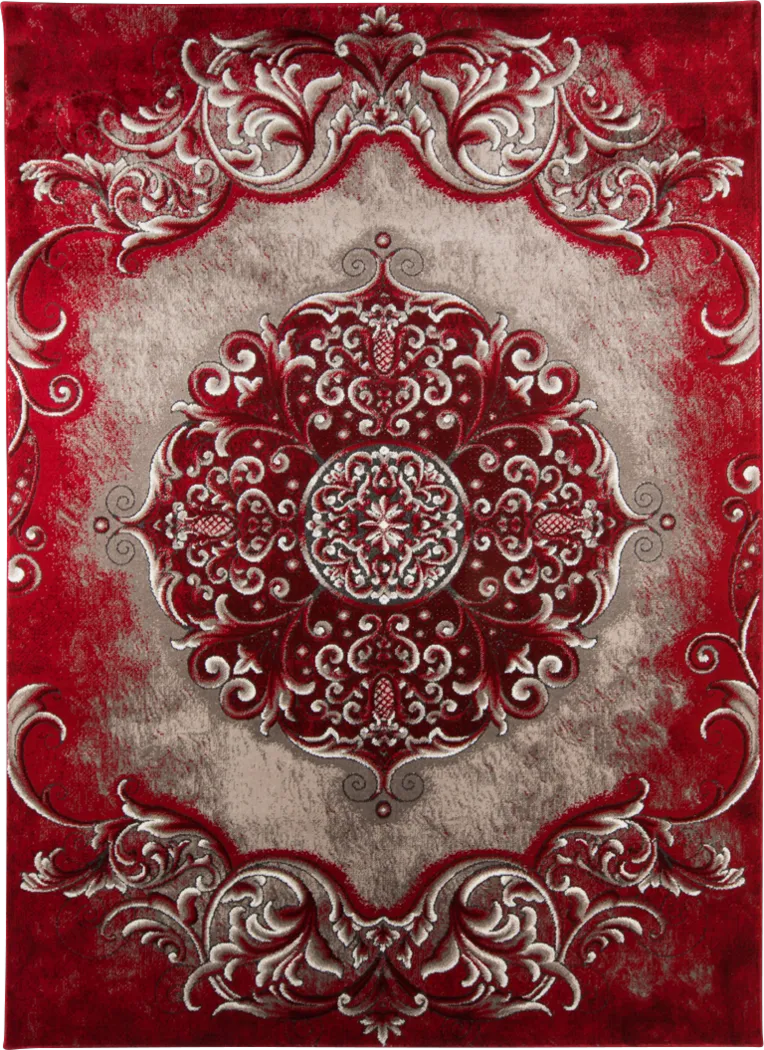 Jileen Red 7'8 x 10'2 Rug - Thumbnail - Image 1