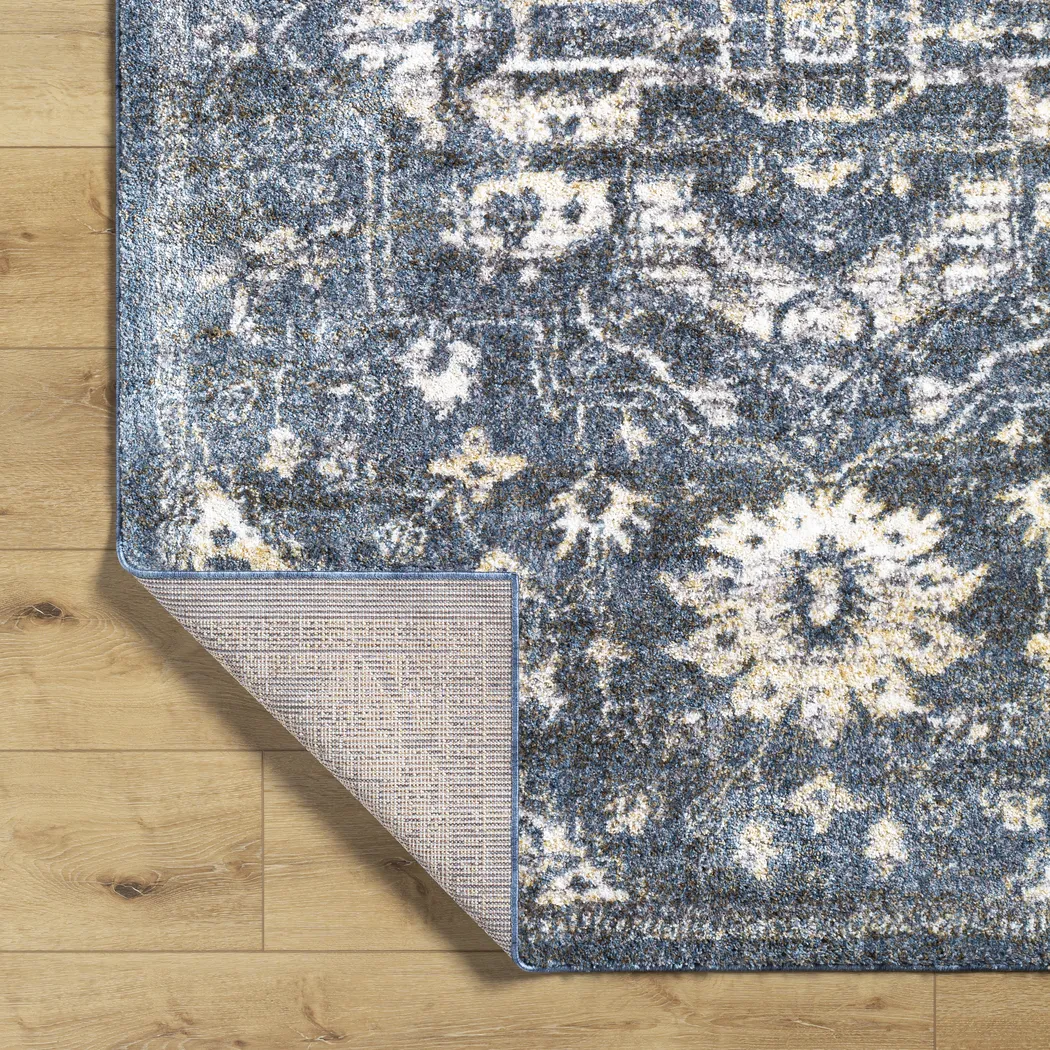 Jilria Blue 5'3 x 7' Area Rug - Thumbnail - Image 4