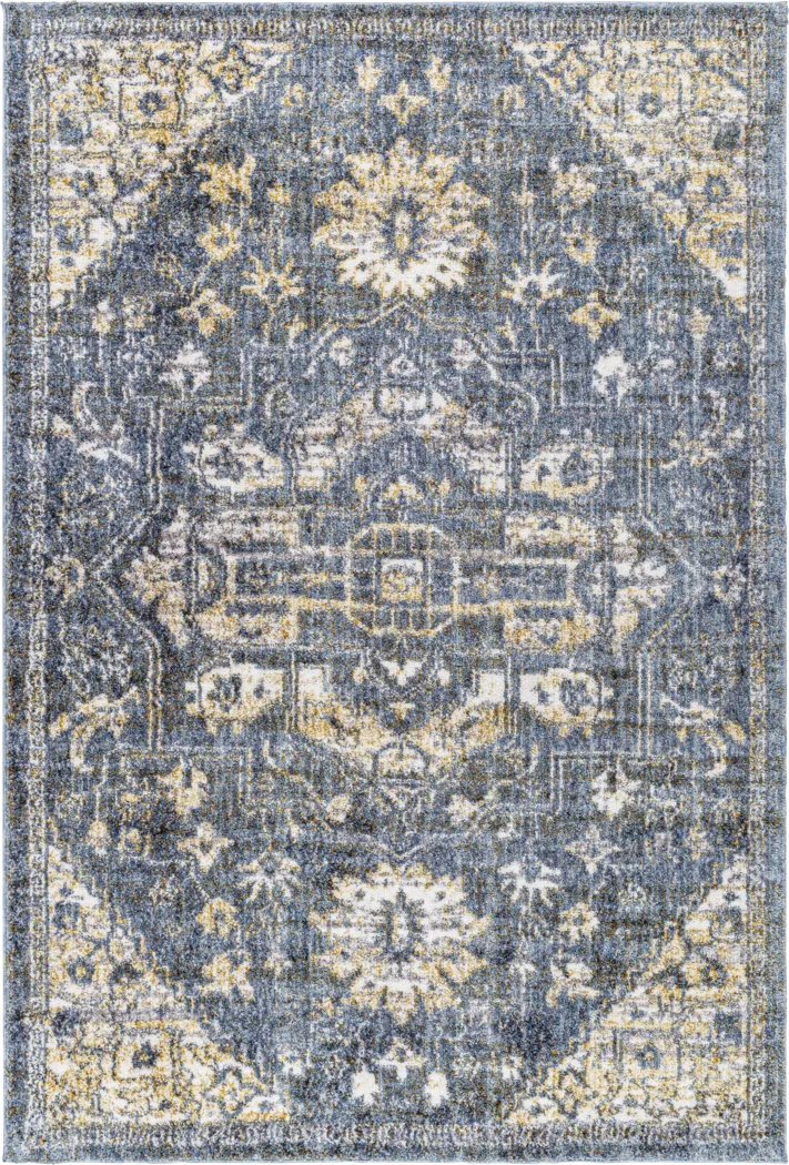Jilria Blue 5'3 x 7' Area Rug - Thumbnail - Image 1