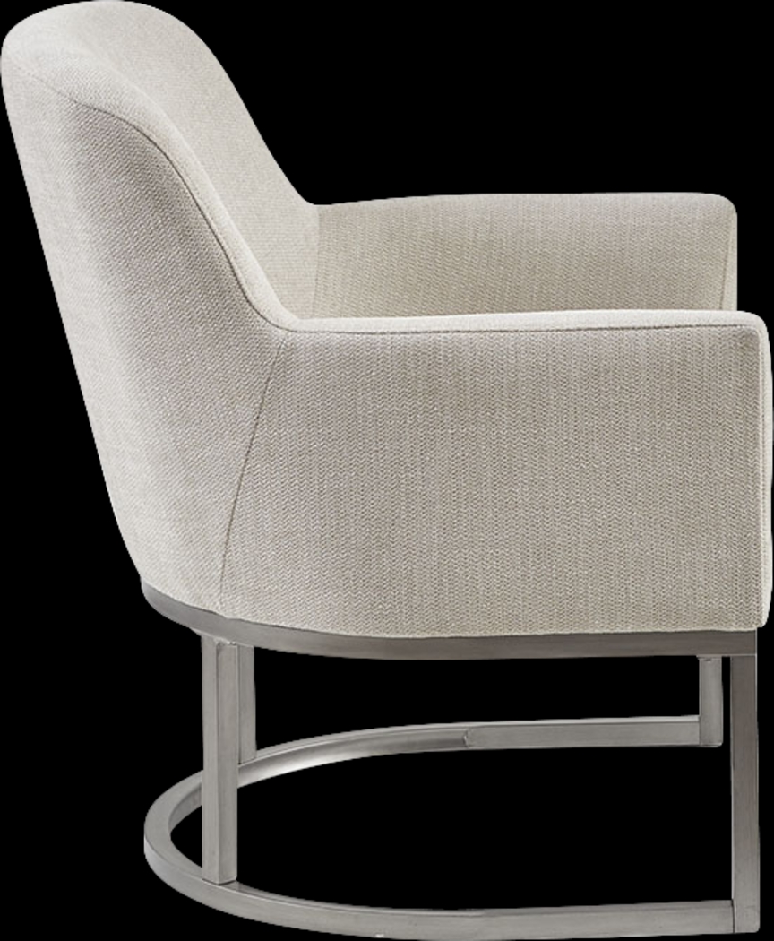Jimamie Beige Accent Chair - Thumbnail - Image 3