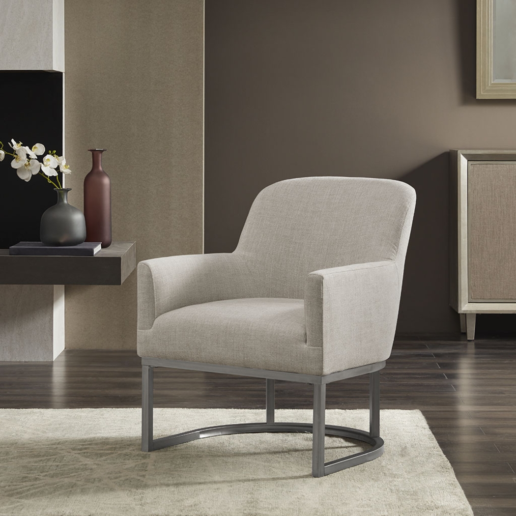 Jimamie Beige Accent Chair - Thumbnail - Image 6