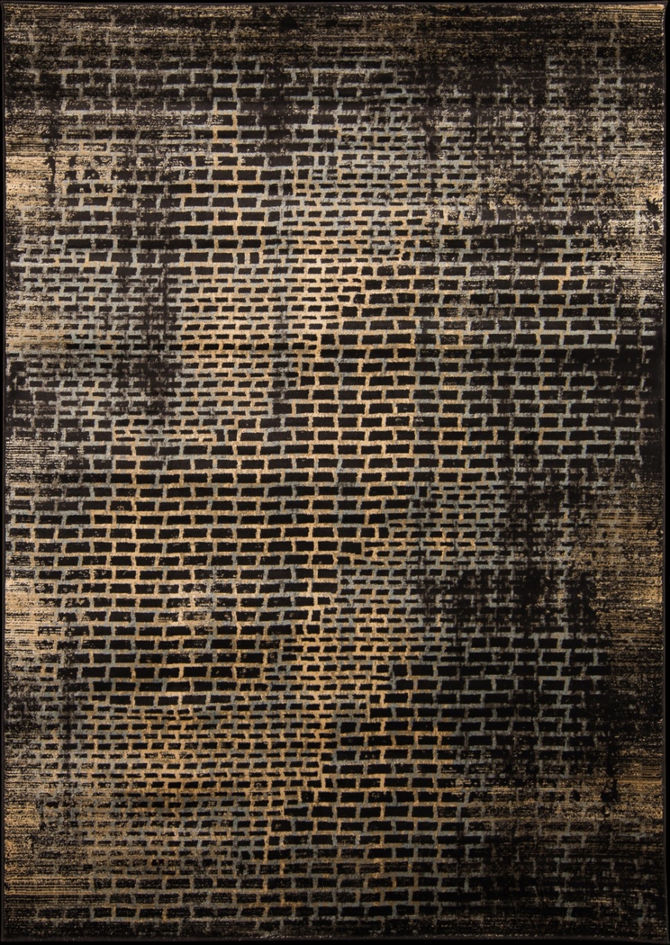 Jimel Black 5' x 7'3 Rug - Thumbnail - Image 1