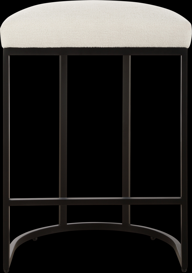 Jimin White Counter Stool - Thumbnail - Image 2