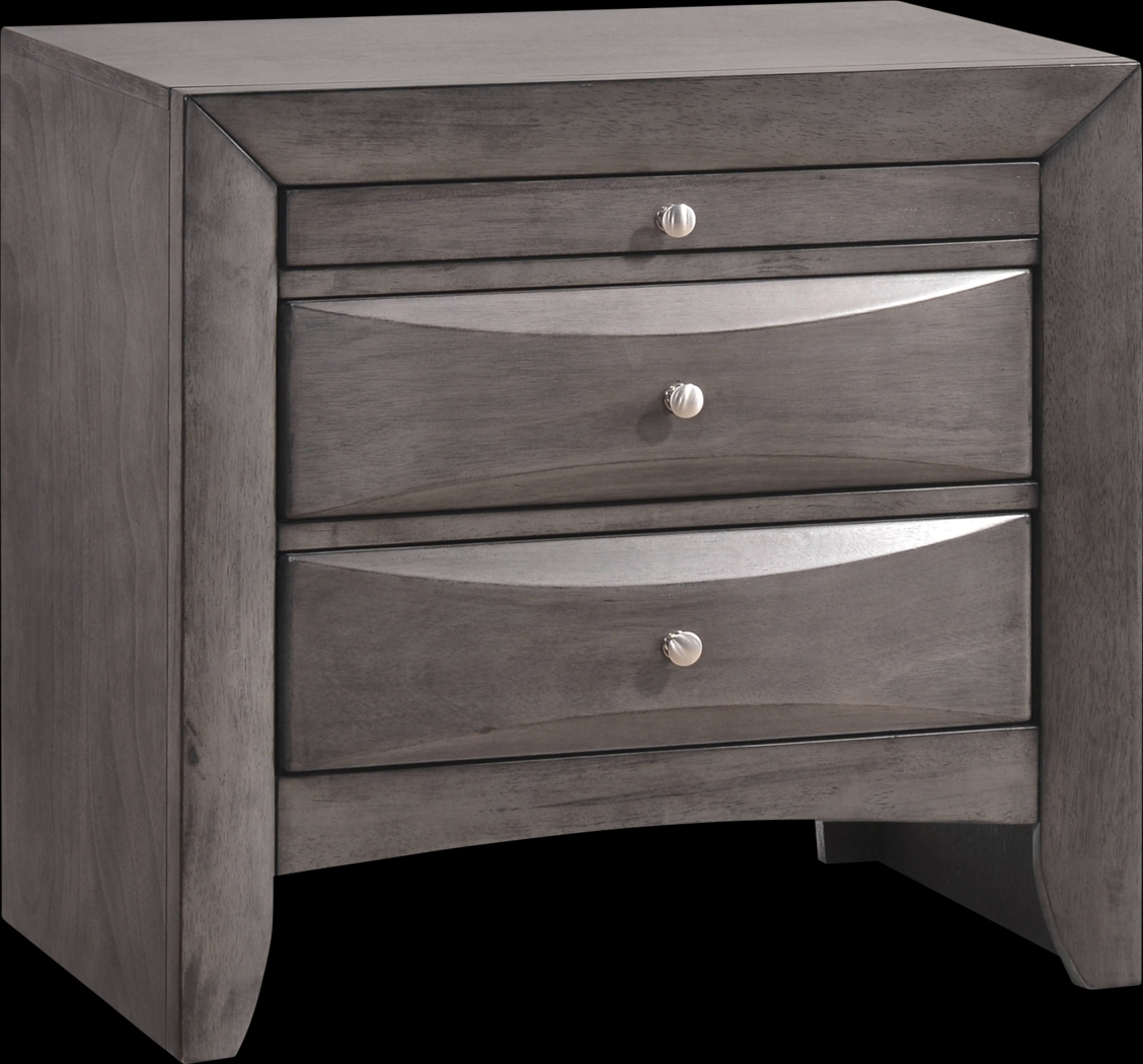 Jimspaces Gray Nightstand - Thumbnail - Image 1