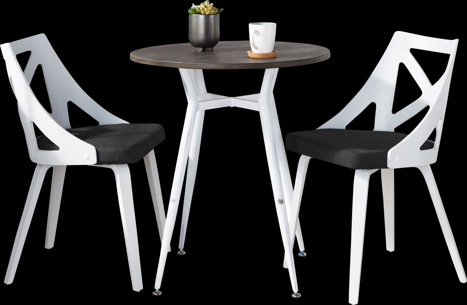 Jiwa Charcoal 3 Pc Dining Set - Thumbnail - Image 3