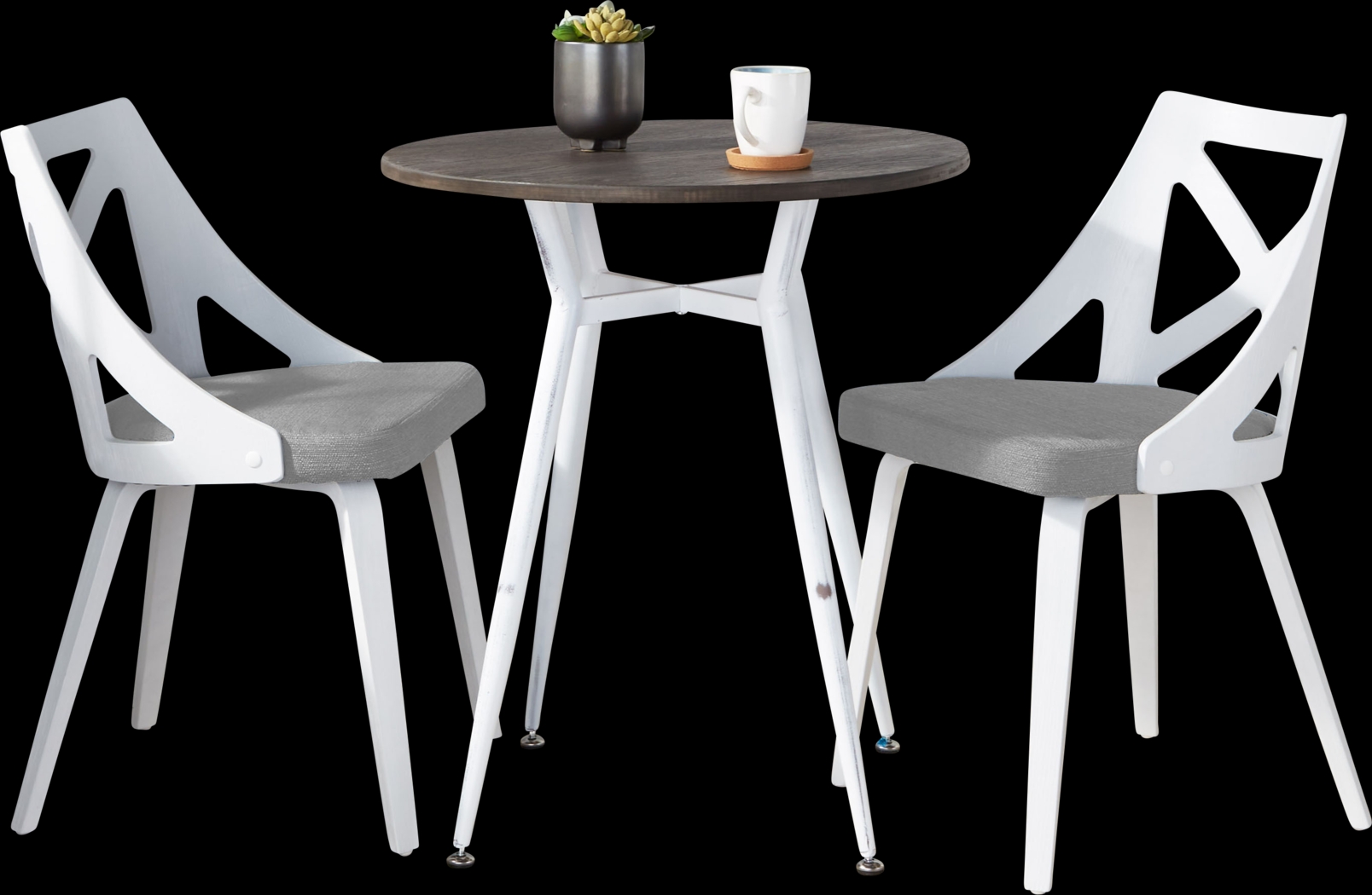 Jiwa Light Gray 3 Pc Dining Set - Thumbnail - Image 4