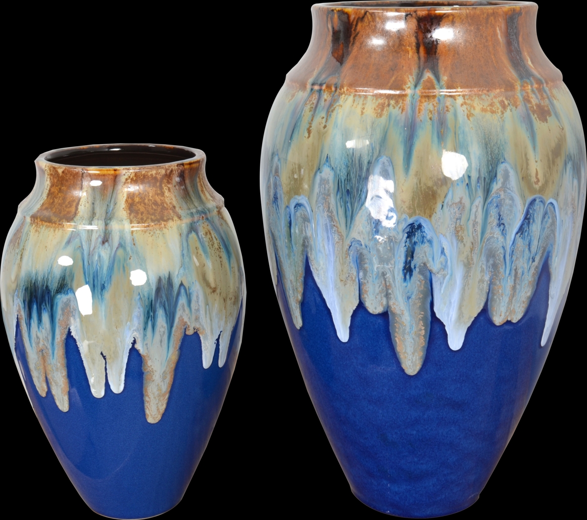 Jodelie Blue Vase, Set of 2 - Thumbnail - Image 1
