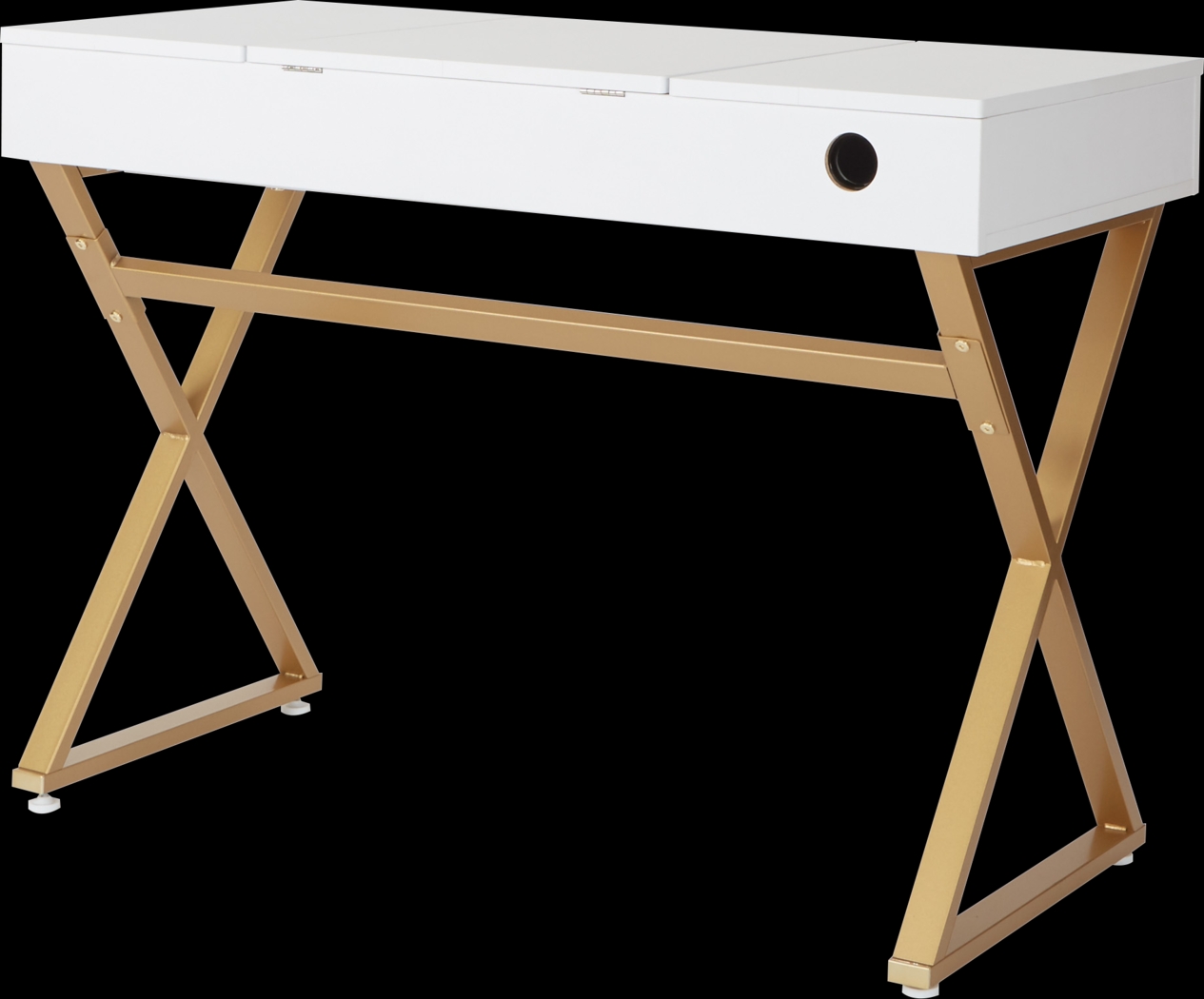 Joelette White Vanity Desk - Thumbnail - Image 5