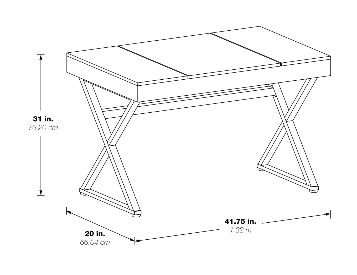 Joelette White Vanity Desk - Thumbnail - Image 10