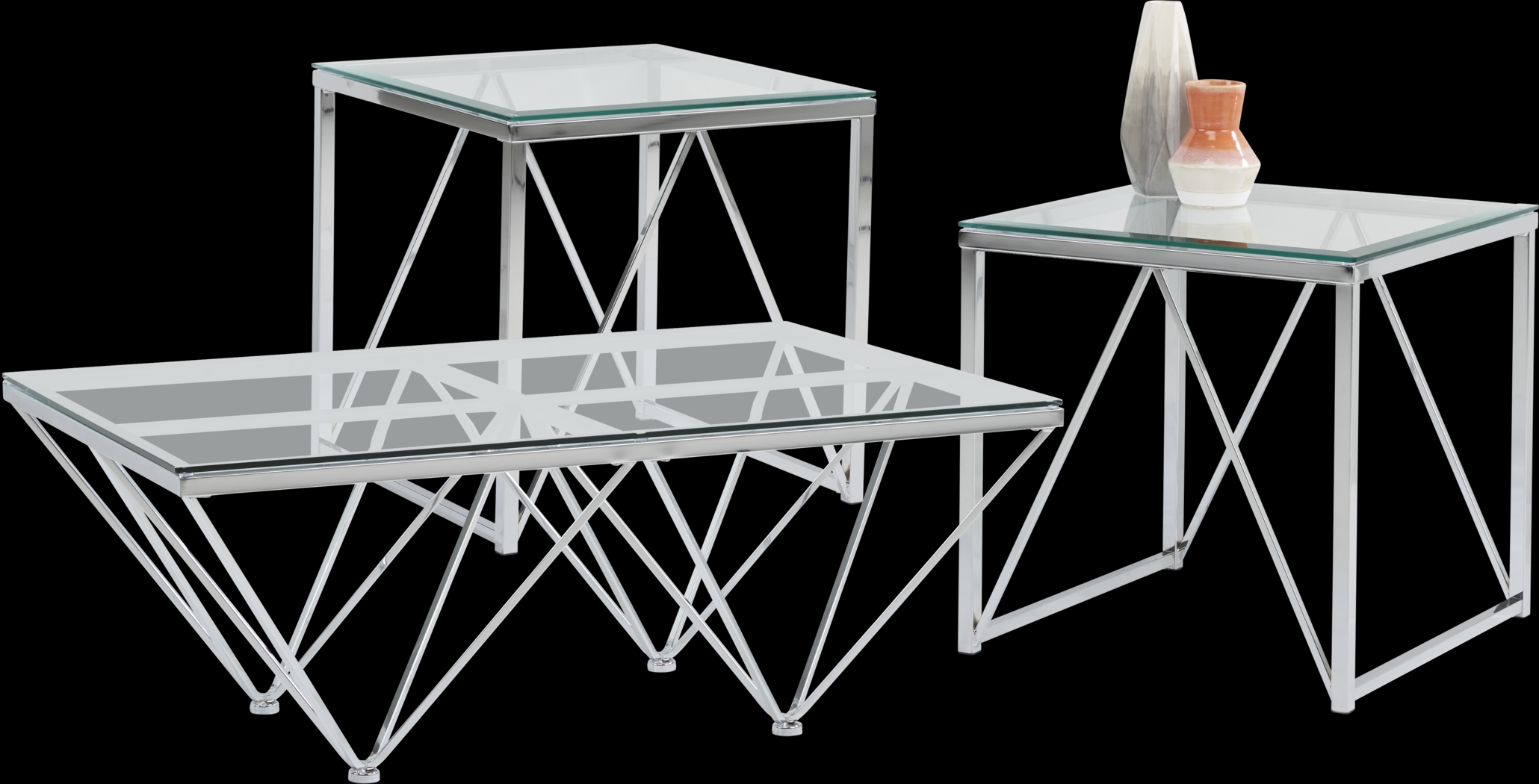 Johannah Gray 3 Pc Table Set - Thumbnail - Image 1