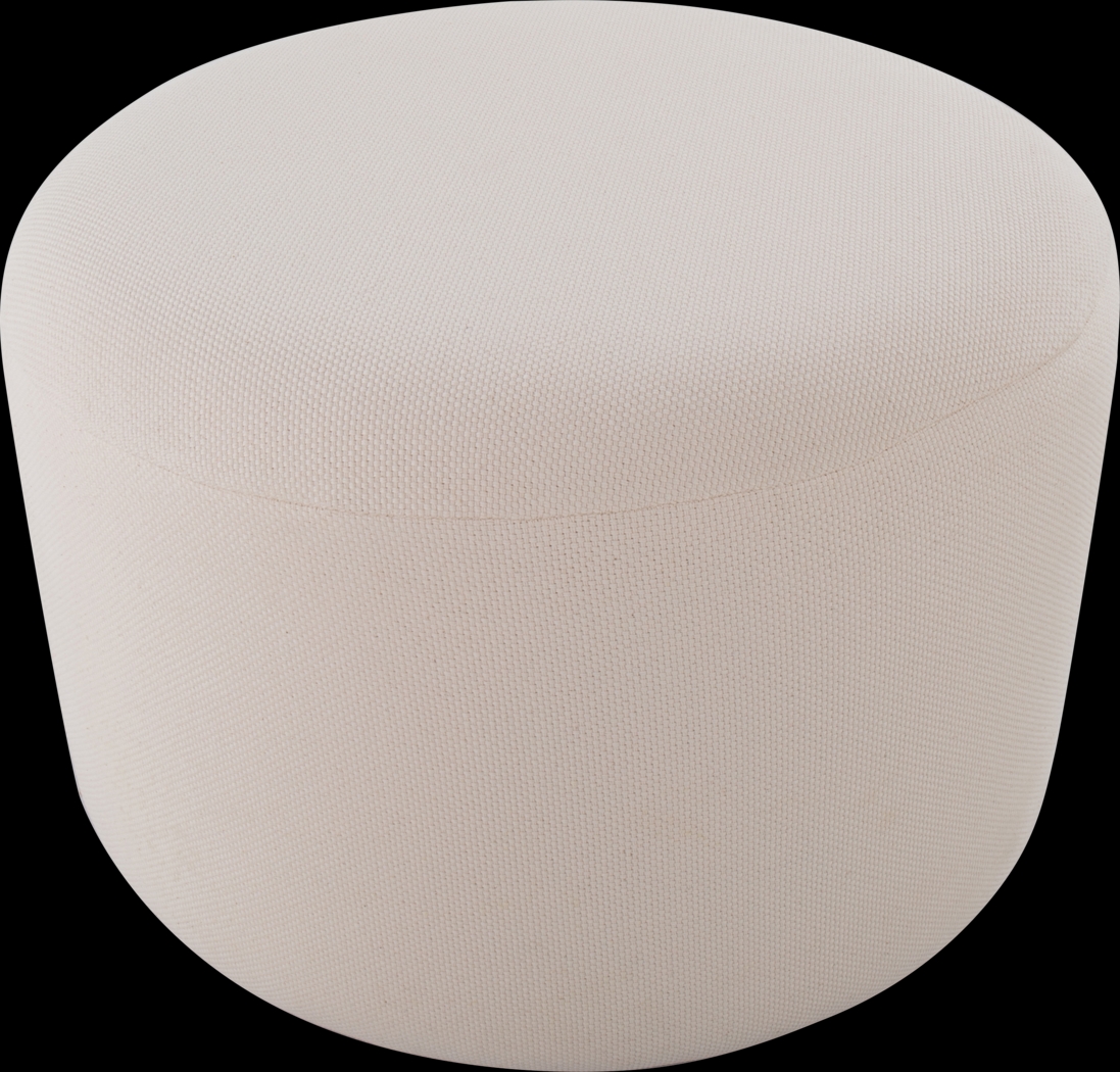 Johnette Beige Pouf - Thumbnail - Image 2