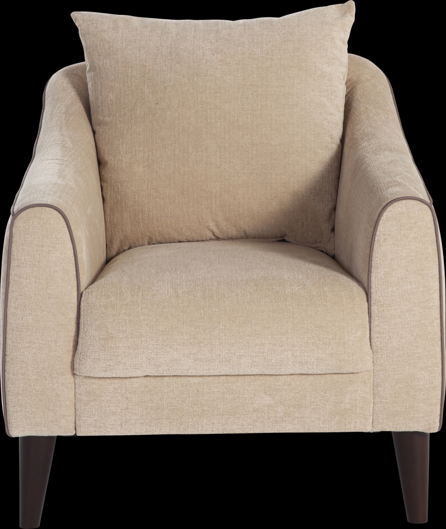Johnstoun Beige Accent Chair - Thumbnail - Image 2