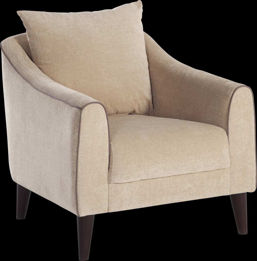 Johnstoun Beige Accent Chair - Thumbnail - Image 1