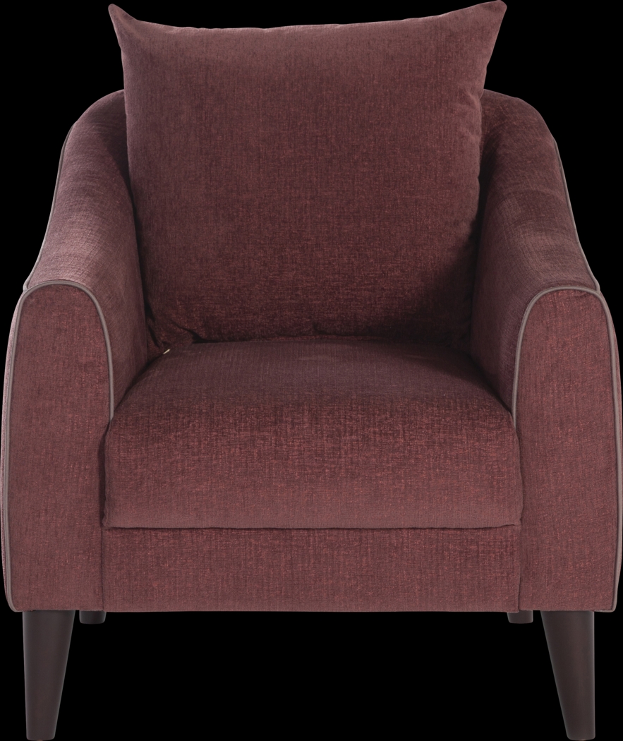 Johnstoun Plum Accent Chair - Thumbnail - Image 2