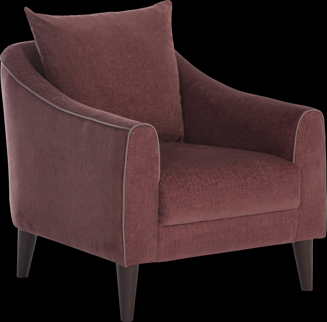 Johnstoun Plum Accent Chair - Thumbnail - Image 1