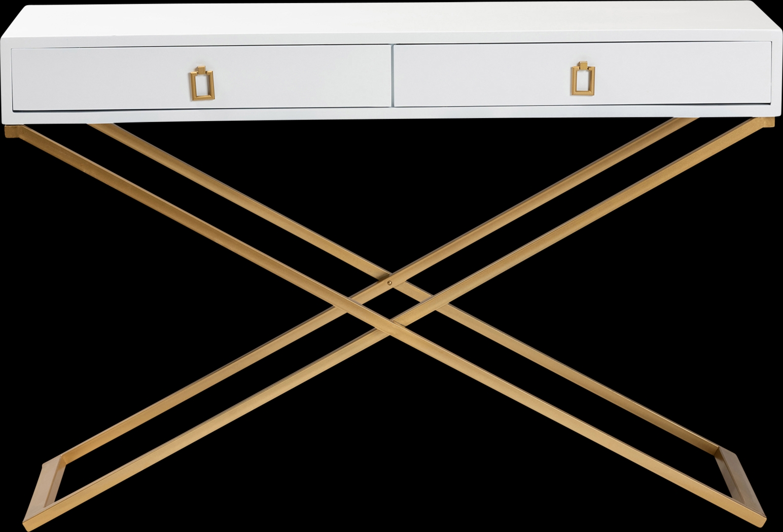 Joien White Sofa Table - Thumbnail - Image 3