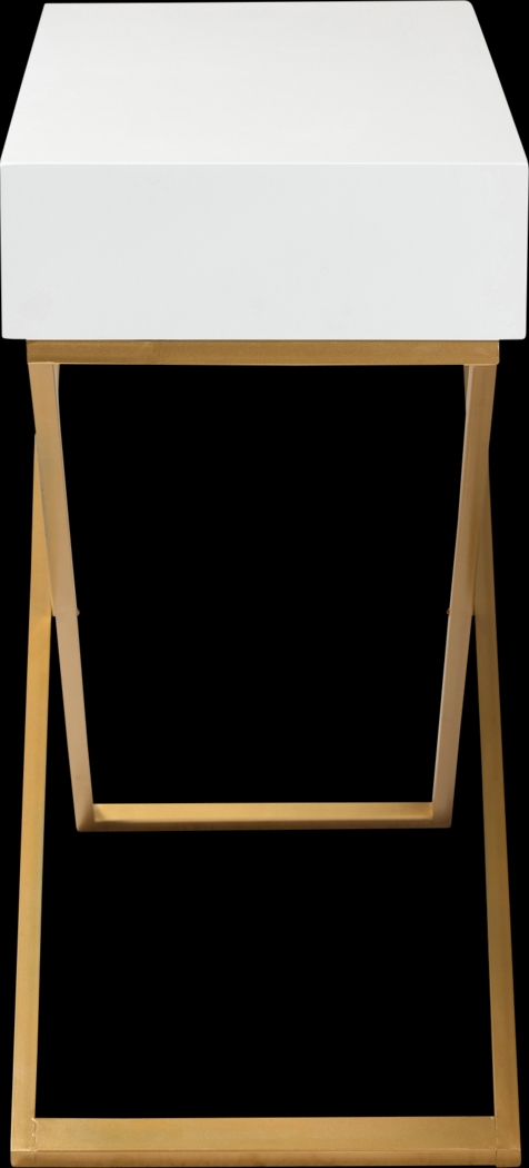 Joien White Sofa Table - Thumbnail - Image 4