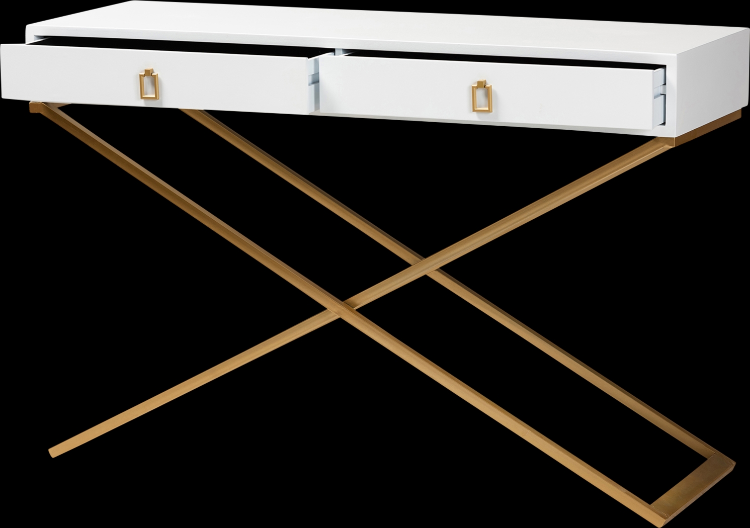 Joien White Sofa Table - Thumbnail - Image 5