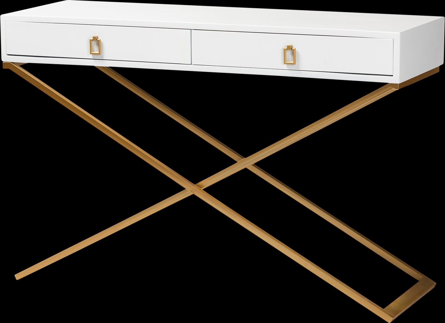 Joien White Sofa Table - Thumbnail - Image 1