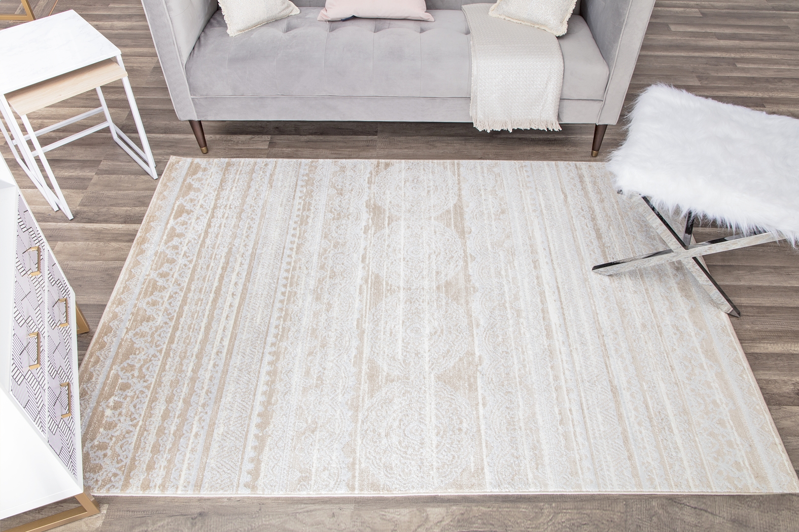 Jolyon Cream 5'3 x 7' Rug - Thumbnail - Image 3