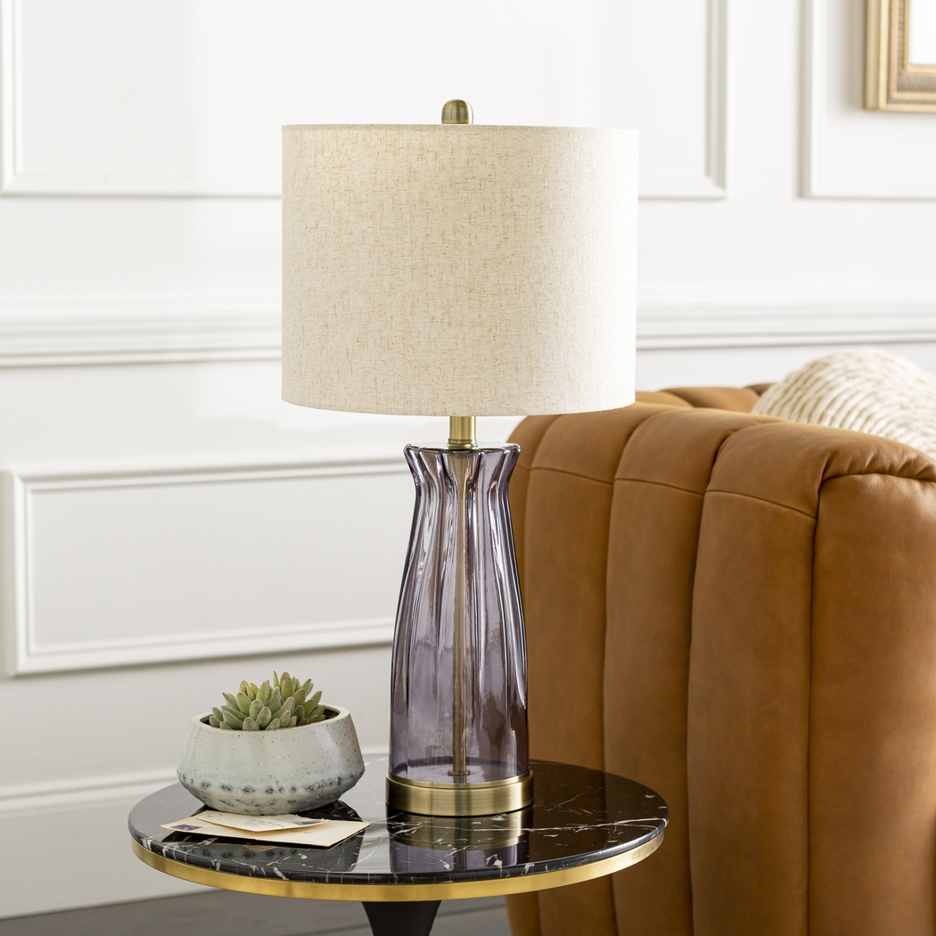 Jomar Hills Purple Lamp - Thumbnail - Image 2