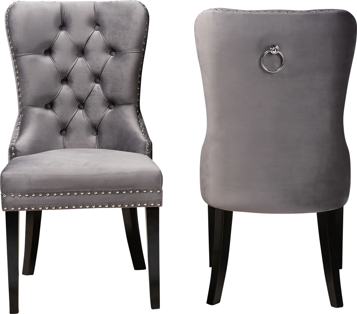 Jomax Gray Dining Chair, Set of 2 - Thumbnail - Image 2