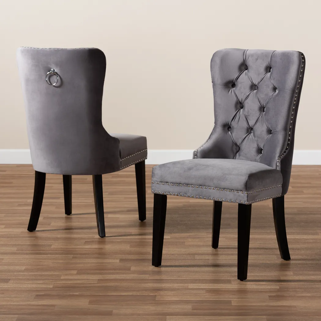 Jomax Gray Dining Chair, Set of 2 - Thumbnail - Image 8