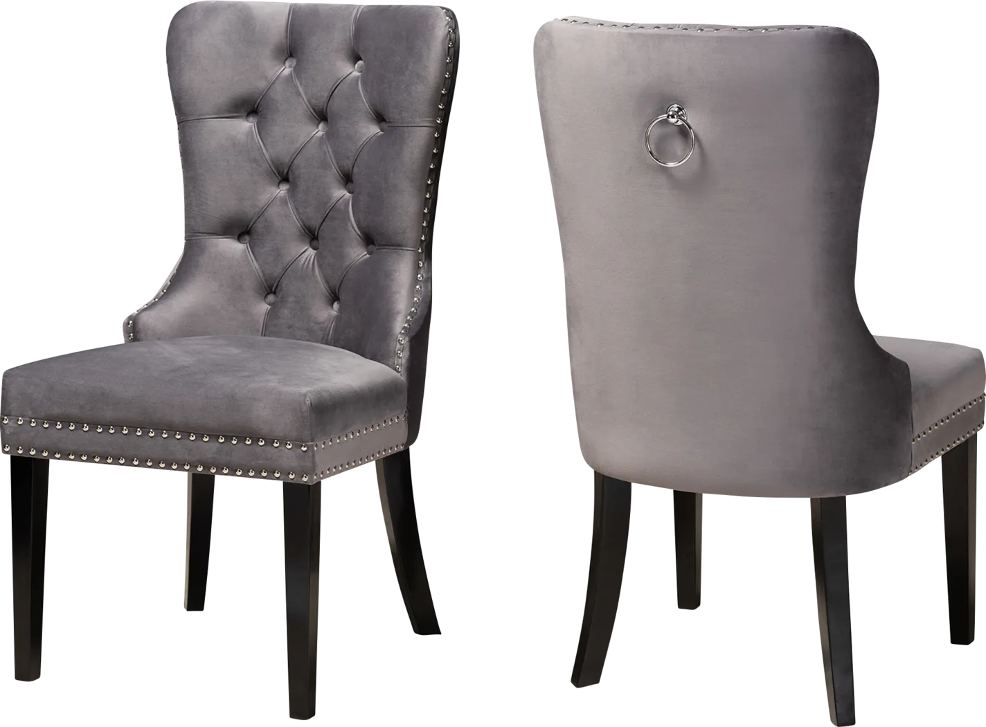 Jomax Gray Dining Chair, Set of 2 - Thumbnail - Image 1