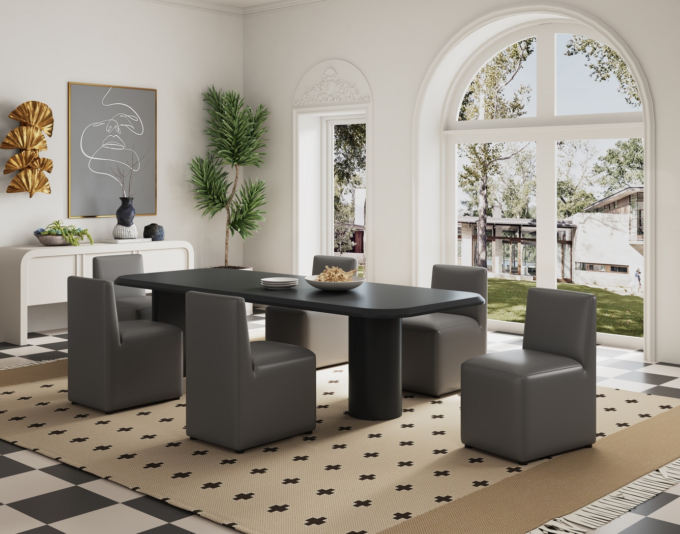 Jonagold I Pewter Dining Chair - Thumbnail - Image 2