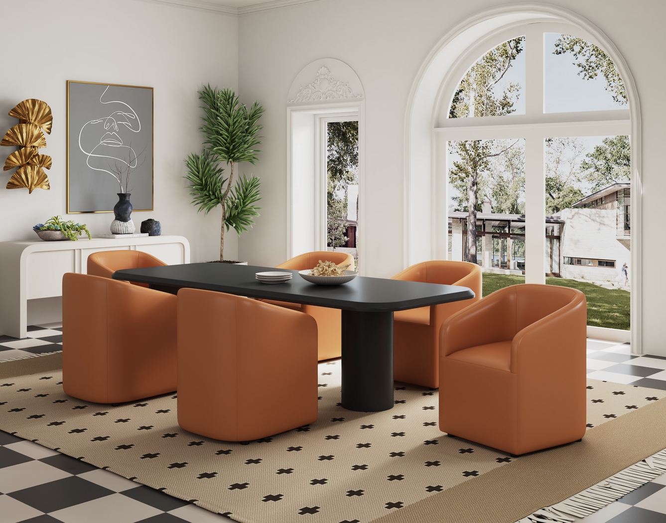 Jonagold III Brown Arm Chair - Thumbnail - Image 2