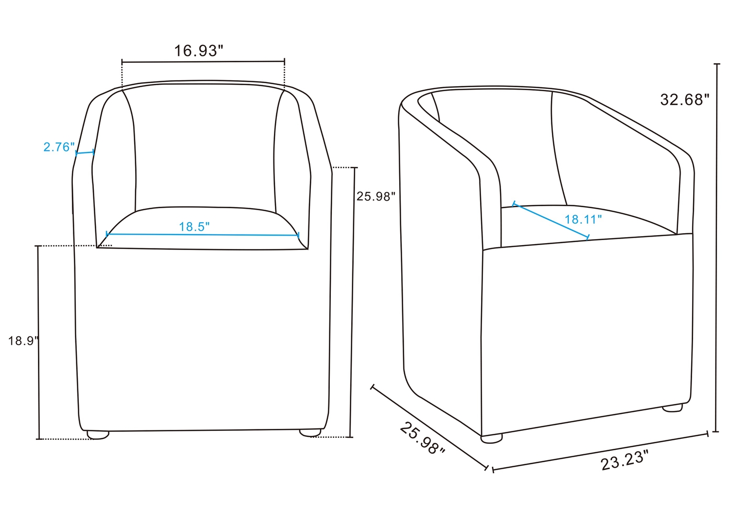 Jonagold III Brown Arm Chair - Thumbnail - Image 10