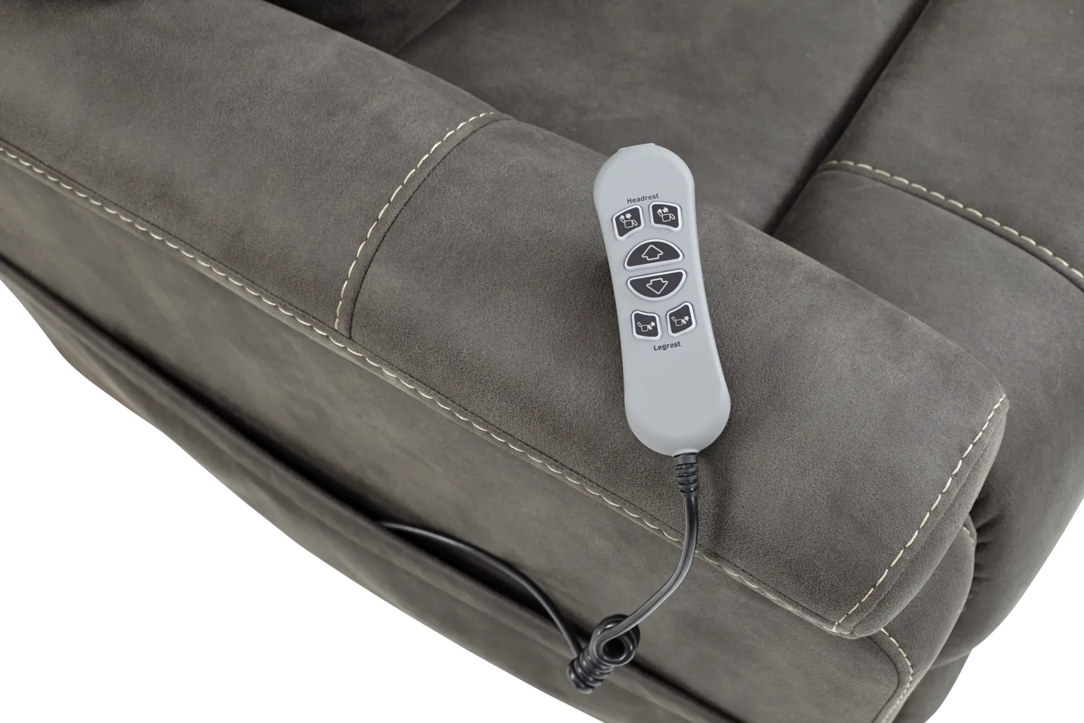 Jonah Way Gunmetal Power Recliner - Image 6