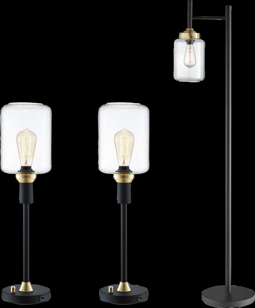 Jones Nest Black Lamp, Set of 3 - Thumbnail - Image 1