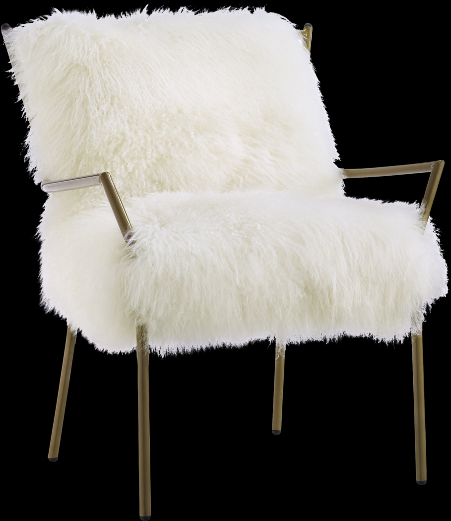 Jonna White Accent Chair - Thumbnail - Image 1